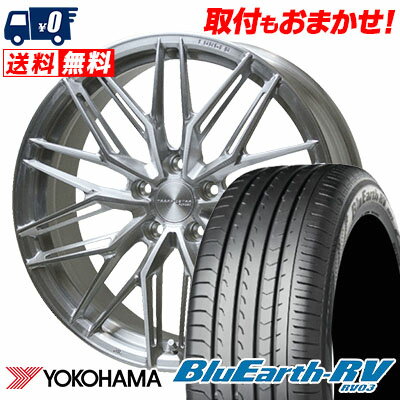 225/45R19 96W YOKOHAMA ヨコハマ BLUE EARTH RV03 ブルーアース RV03 TRAFFICSTAR FORGED TSF-03 トラフィックスター フォージド TSF-03 サマータイヤホイール4本セット