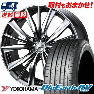 245/35R20 95W YOKOHAMA ヨコハマ BLUE EARTH RV03 ブルーアース RV03 weds LEONIS VX ウエッズ レオニス VX サマータイヤホイール4本セット