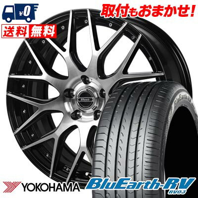 215/45R17 91W YOKOHAMA BLUE EARTH RV03 Warwic MX-09 サマータイヤホイール4本セット 【取付対象】