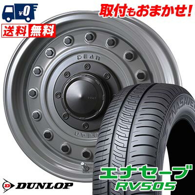195/60R16 89H DUNLOP ダンロップ ENASAVE RV505 DEAN COLORADO ディーン コロラド サマータイヤホイール4本セット 【取付対象】