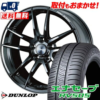 225/45R19 96W XL DUNLOP ENASAVE RV505 WedsSport RN-55M サマータイヤホイール4本セット 【取付対象】