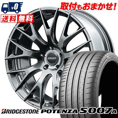 235/30R20 88Y XL BRIDGESTONE POTENZA S007A HOMURA 2×9R サマータイヤホイール4本セット 【取付対象】
