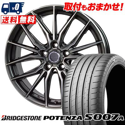 215/40R18 89Y XL BRIDGESTONE ブリヂストン POTENZA S007A Precious AST M4 プレシャス アストM4 サマータイヤホイール4本セット 【取付対象】