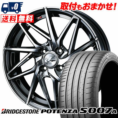 205/40R17 84Y XL BRIDGESTONE ブリヂストン POTENZA S007A ポテンザ S007A LEONIS IT レオニス IT サマータイヤホイール4本セット【取付対象】