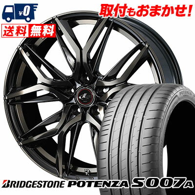 235/30R20 88Y XL BRIDGESTONE ブリヂストン POTENZA S007A ポテンザ S007A LEONIS LM レオニス LM サマータイヤホイール4本セット【取付対象】