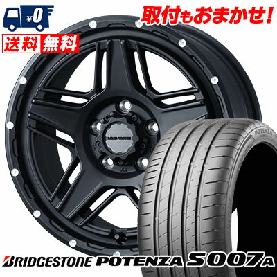 205/50R17 93Y XL BRIDGESTONE ブリヂストン POTENZA S007A ポテンザ S007A MUDVANCE 07 マッドヴァンス07 サマータイヤホイール4本セット【取付対象】