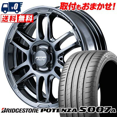 205/40R17 84Y XL BRIDGESTONE ブリヂストン POTENZA S007A RMP RACING R26 RMPレーシング R26 サマータイヤホイール4本セット 【取付対象】