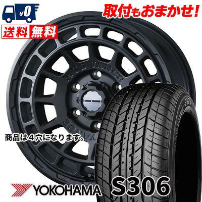155/65R14 75S YOKOHAMA S306 MUDVANCE X Type F サマータイヤホイール4本セット 【取付対象】