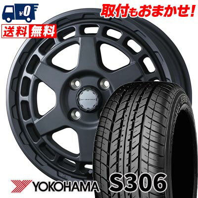 155/65R14 75S YOKOHAMA S306 MUDVANCE X Type S サマータイヤホイール4本セット 【取付対象】