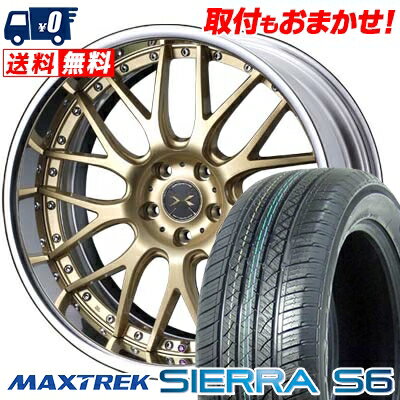 235/60R18 103H MAXTREK SIERRA S6 weds MAVERICK 709M サマータイヤホイール4本セット 【取付対象】