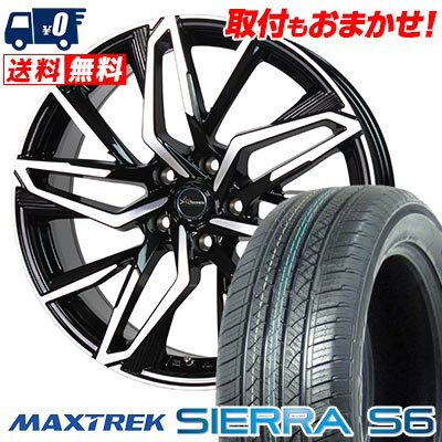 235/60R18 103H MAXTREK SIERRA S6 Chronus CH-112 サマータイヤホイール4本セット 【取付対象】