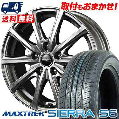235/60R18 103H MAXTREK SIERRA S6 EuroSpeed V25 サマータイヤホイール4本セット 【取付対象】