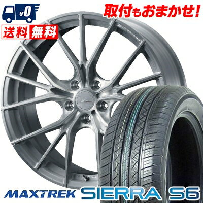 235/60R18 103H MAXTREK SIERRA S6 WEDS F ZERO FZ-1 サマータイヤホイール4本セット 【取付対象】