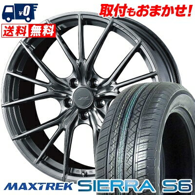 235/60R18 103H MAXTREK SIERRA S6 WEDS F ZERO FZ-1 サマータイヤホイール4本セット 【取付対象】