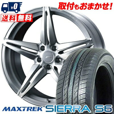 235/60R18 103H MAXTREK SIERRA S6 WEDS F ZERO FZ-3 サマータイヤホイール4本セット 【取付対象】