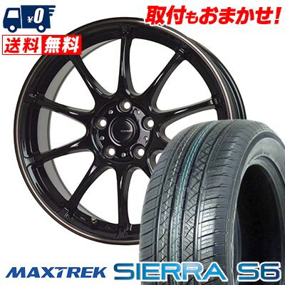235/60R18 103H MAXTREK SIERRA S6 G-SPEED P-07 サマータイヤホイール4本セット 【取付対象】