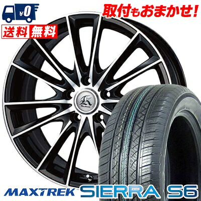 235/60R18 103H MAXTREK SIERRA S6 Kashina FV7 サマータイヤホイール4本セット 【取付対象】