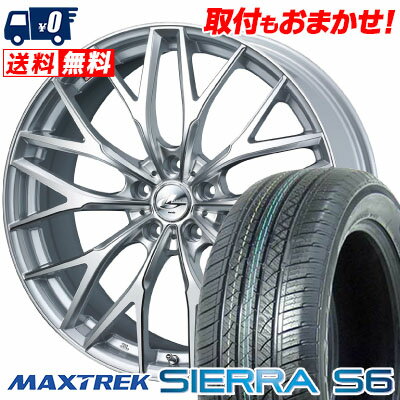 235/60R18 103H MAXTREK SIERRA S6 weds LEONIS MX サマータイヤホイール4本セット 【取付対象】