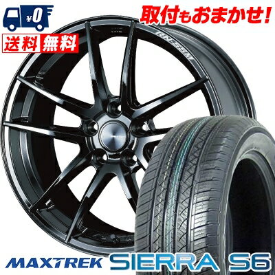 235/60R18 103H MAXTREK SIERRA S6 WedsSport RN-55M サマータイヤホイール4本セット 【取付対象】