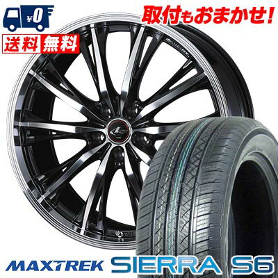 235/60R18 103H MAXTREK SIERRA S6 WEDS LEONIS RT サマータイヤホイール4本セット 【取付対象】