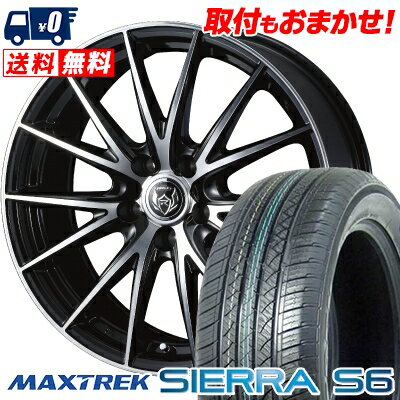 235/60R18 103H MAXTREK SIERRA S6 WEDS RIZLEY VS サマータイヤホイール4本セット 【取付対象】