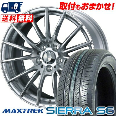 235/60R18 103H MAXTREK SIERRA S6 WedsSport SA-35R サマータイヤホイール4本セット 【取付対象】