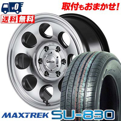 215/65R16C 109/107T MAXTREK SU-830 Garcia Palm8 サマータイヤホイール4本セット for 200系ハイエース【取付対象】