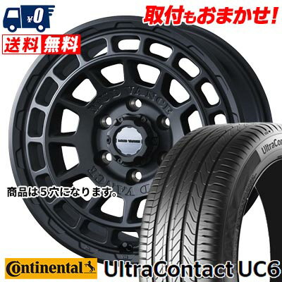 205/55R16 91V CONTINENTAL UltraContact UC6 MUDVANCE X Type F サマータイヤホイール4本セット 【取付対象】