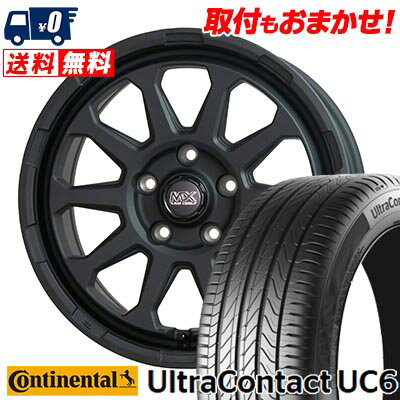 205/55R16 91V CONTINENTAL UltraContact UC6 MAD CROSS RANGER サマータイヤホイール4本セット 【取付対象】