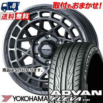 225/40R18 92W YOKOHAMA ADVAN FLEVA V701 MUDVANCE X Type M サマータイヤホイール4本セット 【取付対象】
