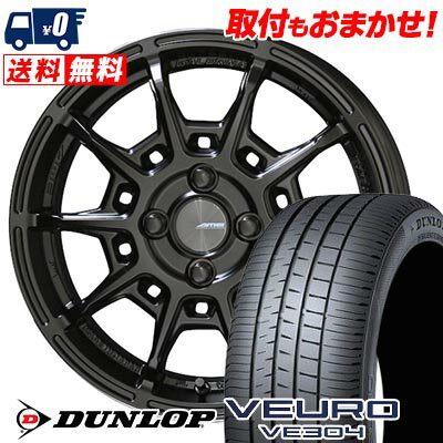 195/60R16 89H DUNLOP ダンロップ VEURO VE304 GALERNA REFINO ガレルナ レフィーノ サマータイヤホイール4本セット 【取付対象】