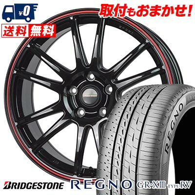 225/60R18 100H BRIDGESTONE REGNO GR-X3 TYPE RV CROSS SPEED HYPER EDITION CR6 サマータイヤホイール4本セット 【取付対象】