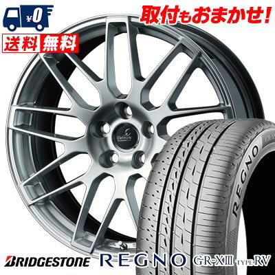235/50R18 101V XL BRIDGESTONE REGNO GR-X3 TYPE RV Delmore LC.S サマータイヤホイール4本セット 【取付対象】