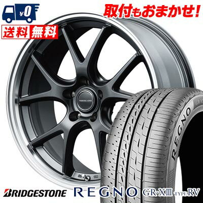 235/50R18 101V XL BRIDGESTONE REGNO GR-X3 TYPE RV VERTEC ONE EXE5 Vselection サマータイヤホイール4本セット 【取付対象】