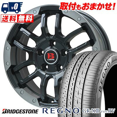 225/60R18 100H BRIDGESTONE REGNO GR-X3 TYPE RV B-LUGNAS FRD サマータイヤホイール4本セット 【取付対象】
