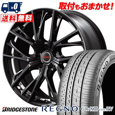 225/60R18 100H BRIDGESTONE REGNO GR-X3 TYPE RV VERTEC ONE GLAIVE サマータイヤホイール4本セット 【取付対象】