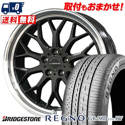 235/50R18 101V XL BRIDGESTONE REGNO GR-X3 TYPE RV VENERDI LUGANO サマータイヤホイール4本セット 【取付対象】