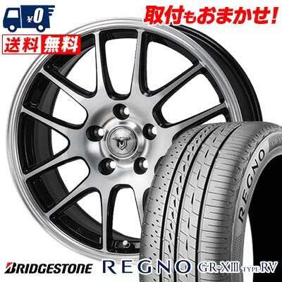 225/60R18 100H BRIDGESTONE REGNO GR-X3 TYPE RV JP STYLE MJ02 サマータイヤホイール4本セット 【取付対象】