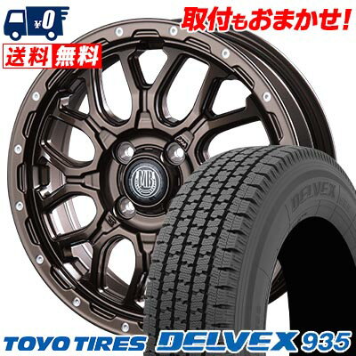 155/80R12 88/87N TOYO TIRES DELVEX 935 MUD BAHN XR-800M スタッドレスタイヤホイール4本セット 【取付対象】