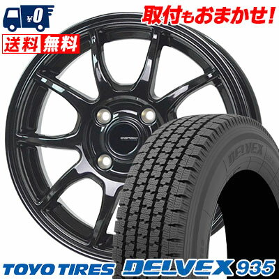 145/80R12 86/84N TOYO TIRES トーヨータイヤ DELVEX 935 デルベックス 935 G-SPEED G-06 Gスピード G-06 スタッドレスタイヤホイール4本セット【取付対象】