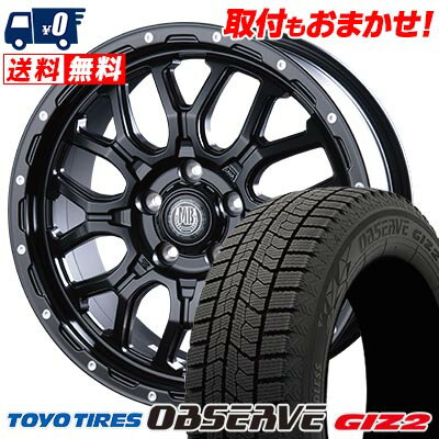 215/45R17 87Q TOYO TIRES OBSERVE GARIT GIZ2 MUD BAHN XR-800M スタッドレスタイヤホイール4本セット 【取付対象】