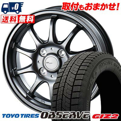 155/65R14 75Q TOYO TIRES OBSERVE GARIT GIZ2 BW-Sport ZT10 スタッドレスタイヤホイール4本セット 【取付対象】