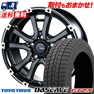 215/65R16 98Q TOYO TIRES OBSERVE GIZ3 MUD BAHN XR-600S スタッドレスタイヤホイール4本セット 【取付対象】