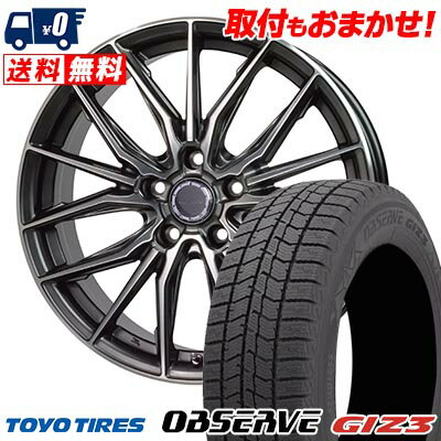 215/65R16 98Q TOYO TIRES OBSERVE GIZ3 Precious AST M4 スタッドレスタイヤホイール4本セット 【取付対象】