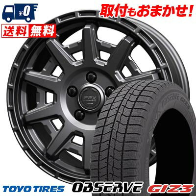 215/65R16 98Q TOYO TIRES OBSERVE GIZ3 PPX D10X スタッドレスタイヤホイール4本セット 【取付対象】
