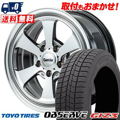 215/65R16 98Q TOYO TIRES OBSERVE GIZ3 Garcia Dallas6 スタッドレスタイヤホイール4本セット 【取付対象】
