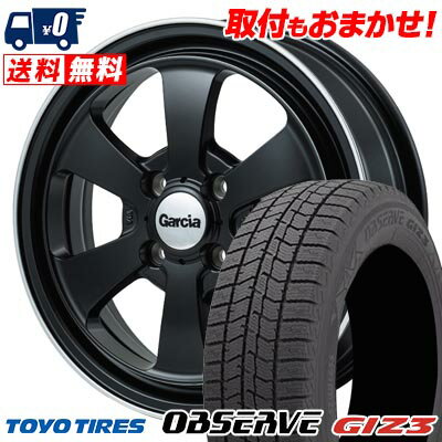 155/65R14 75Q TOYO TIRES OBSERVE GIZ3 Garcia Dallas6 スタッドレスタイヤホイール4本セット 【取付対象】