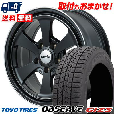 215/65R16 98Q TOYO TIRES OBSERVE GIZ3 Garcia Dallas6 スタッドレスタイヤホイール4本セット 【取付対象】