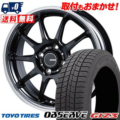 165/55R15 75Q TOYO TIRES OBSERVE GIZ3 INFINITY F10 スタッドレスタイヤホイール4本セット 【取付対象】