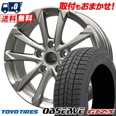 205/65R15 94Q TOYO TIRES OBSERVE GIZ3 ZACK JP-325 スタッドレスタイヤホイール4本セット 【取付対象】